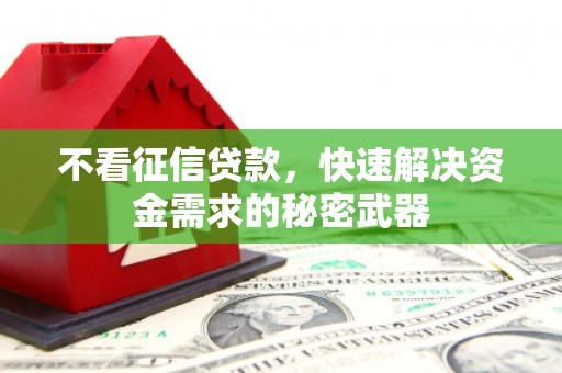 绥江不看征信贷款，快速解决资金需求的秘密武器