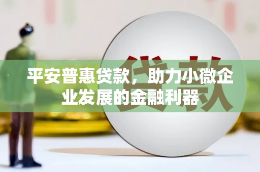 绥江平安普惠贷款，助力小微企业发展的金融利器