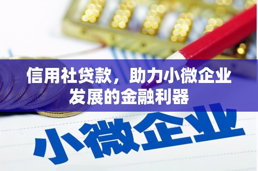绥江信用社贷款，助力小微企业发展的金融利器