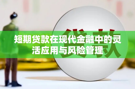 绥江短期贷款在现代金融中的灵活应用与风险管理